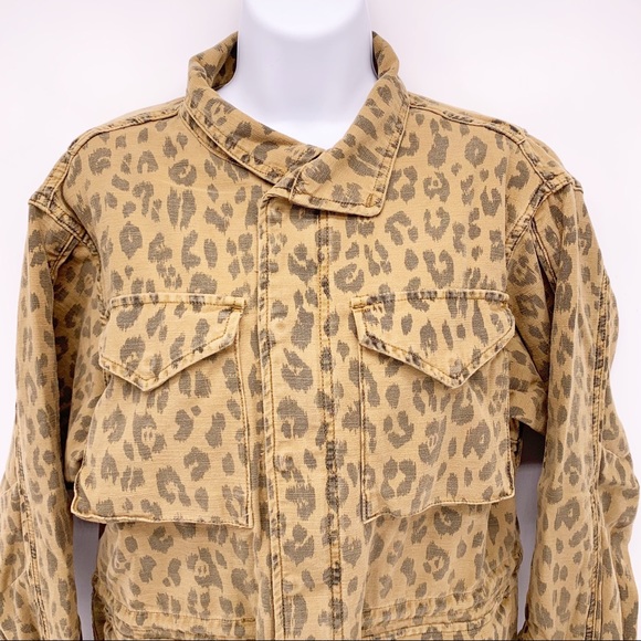 NEW Frame Cheetah Print Service Cargo Jacket Sz XS - Picture 7 of 13